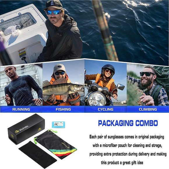 Polarized Sunglasses for Men Fishing Driving Running Sports Glasses Wome… - Picture 6 of 15
